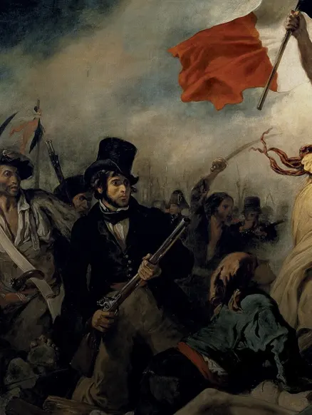 La Liberte guidant le peuple d-Eugene Delacroix